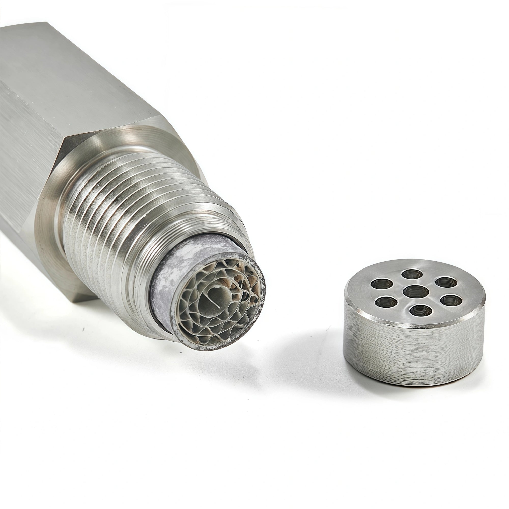 180 Degree Universal M18x1.5 O2 Sensor Spacer with Mini Cat - O2 Sensor Spacer