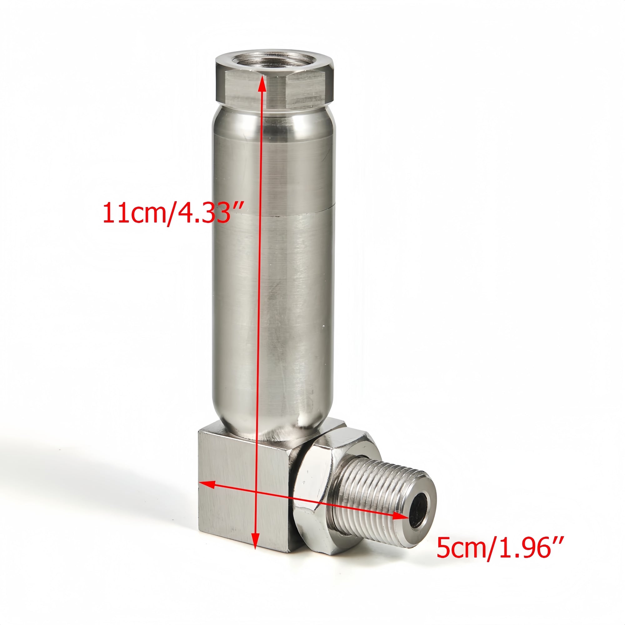 90 Degree Pro Universal M18x1.5 O2 Sensor Spacer with Mini Cat - O2 Sensor Spacer