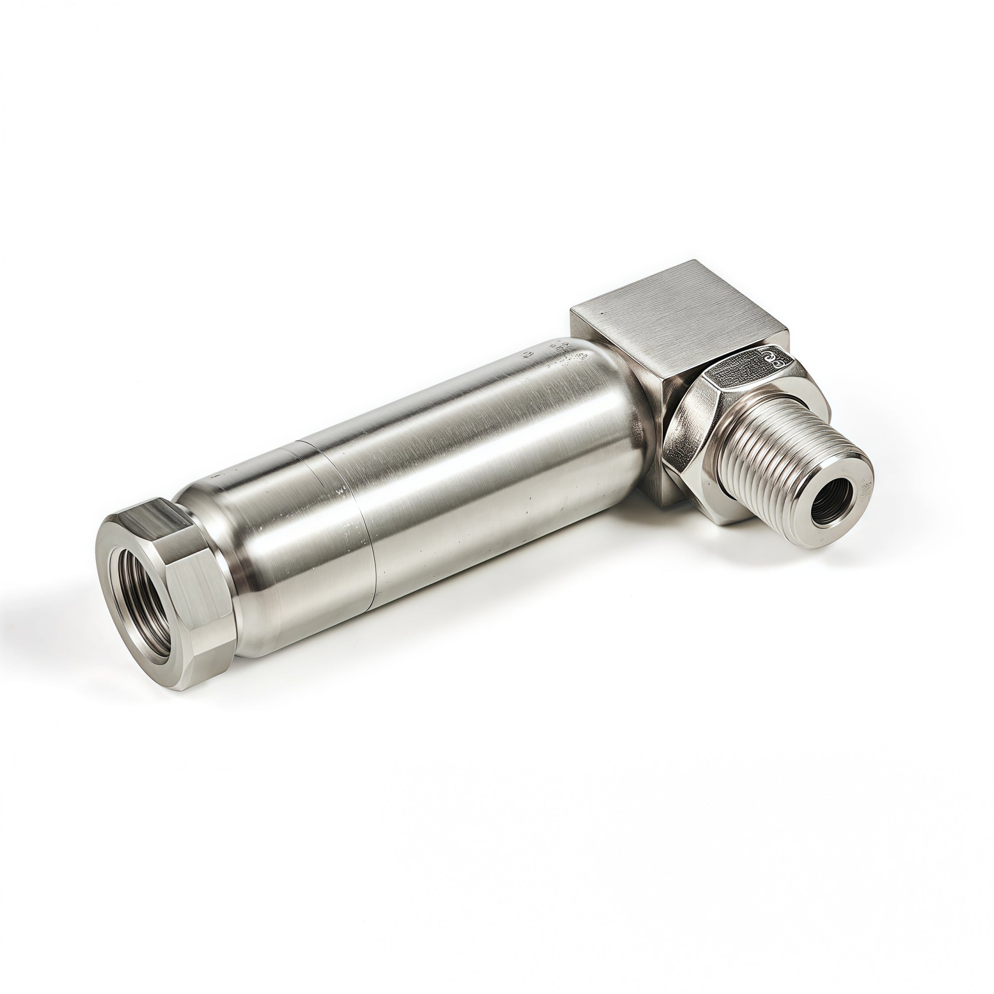 90 Degree Pro Universal M18x1.5 O2 Sensor Spacer with Mini Cat - O2 Sensor Spacer